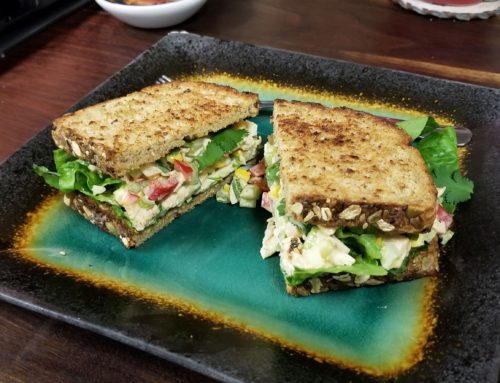 Old Bay Chicken Corn Salad Sandwich