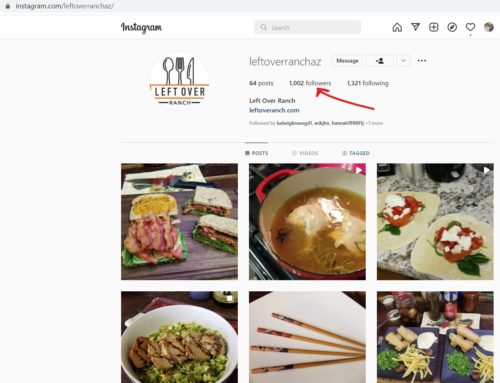 Leftover Ranch Instagram site has 1,000 followers