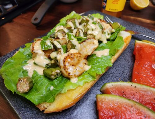 Shrimp and Okra Hoagie