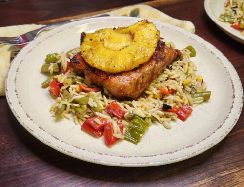 Grilled Country Style Ribs and Pineapple