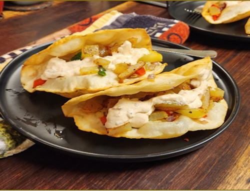 Potato and Chorizo Crispy Tacos