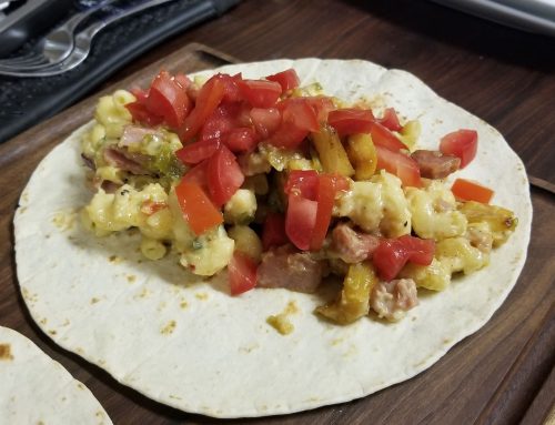 Ham Mac and Cheese Fajita